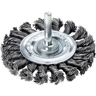 LESSMANN Rundbørste med skaft stål/snoet Ø75 x B12 mm (417198)