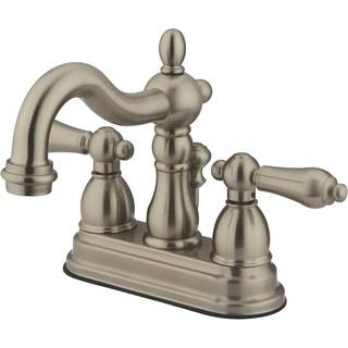 Kingston Brass KB1608Al Heritage 4 in. Centerset badev?relse vandhaner b?rstet nikkel