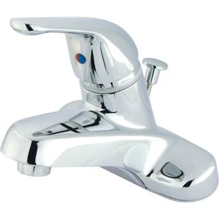 Kingston Brass GKB541B Enkelth?ndtag 4 in. CentreSet badev?relse vandhane poleret krom