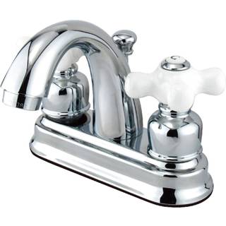 Kingston Brass FB5611PX 4 in. Centerset badeværelse vandhane poleret krom