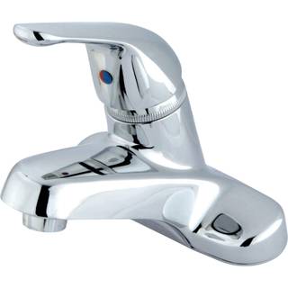 Kingston messing KB541G p? en h?ndhold 4 in. Centerset badev?relse vandhane poleret krom