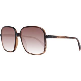 Guess GF6146 45F 57 Solbriller Kvinder Brun - Shiny Striped Dark Brown - 57mm