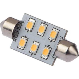 LED-pære NauticLED, 10 - 35 V, 1.1 w, Ø16 x 42 mm, Pinol, med varm hvidt skær, 1-pack