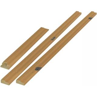 Eg fineret karmsæt 128mm med tætteliste inotet, excl. bundstykke, 98,6 X 208,9 - M10X21