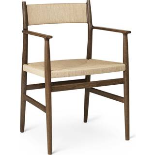 Brdr. Krüger ARV Spisebordsstol m. Armlæn Weaved Backrest Fumed Oiled Oak
