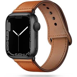 Tech-Protect LeatherFit Urrem Apple Watch 4/5/6/7/8/9/SE/Ultra 1/2 - Brun