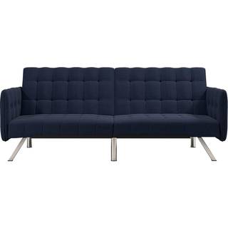 Sovesofa 3-sæder i linned marineblå