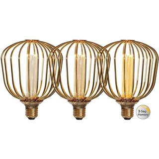 Star Trading - LED LAMP E27 G125 Dekoleret metal - 4.3W - 1800K - 3 -trin -DIM