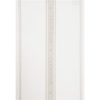 Lexington Icons Jacquard Star Viskestykke t / Beige - Viskestykker Bomuld Hvid - 100030421620-KT10
