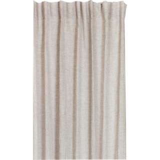 Himla Sunshine gardin med rynkebånd 140x250 cm Oatmeal