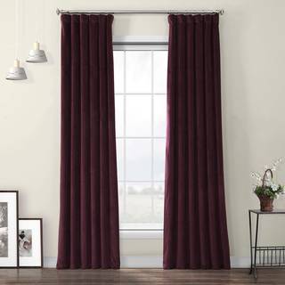 HPD Half Price Drapes Heritage Plush Velvet Curtain til sovev?relse Stue 50 X 84 VPYC-190162-84 (1 panel) Vinter blomme
