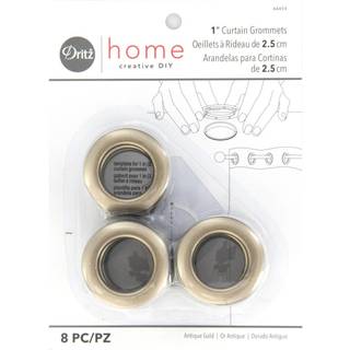 Dritz 1 """" Antik guldgardin Grommets 8 tæller