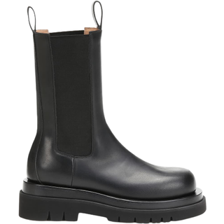 Bottega Veneta Lug leather ankle boots - black - EU 37.5
