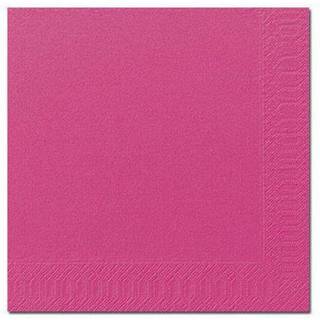 125 stk. Fuchsia Duni frokostservietter - 3-lags tissue, ideelle til bryllup, konfirmation og fest