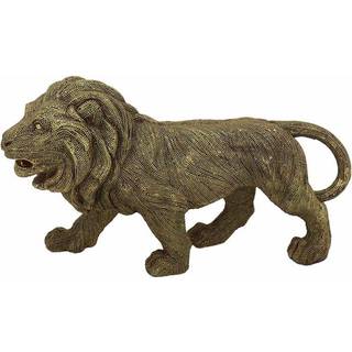 Dekorativ figur DKD Home Decor Gylden Kolonistil Løve 30 x 9,4 x 16,7 cm
