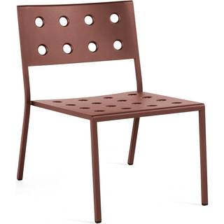 HAY - Balcony loungestol - havestol uden armlæn - Rød - Iron red