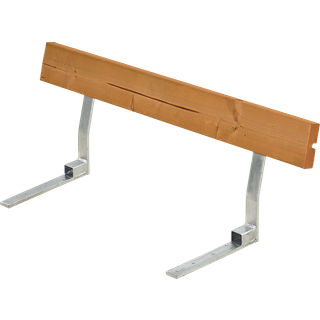 Plus Ryglæn til Møbler - Beslag + 1 stk. planke 118 cm - Teak