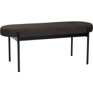 KLINT bænk - Akryl/polyester/stål. 110 x 44 x H45 cm. - Sort - Hübsch