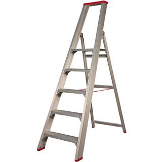 JUMBO trappestige med ekstra stor platform, 5 trin, 120 cm, med bøjle - 41TSE105