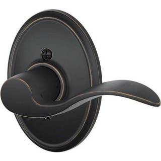Schlage Accent Lever med Wakefield Trim Non -Turning Lock i ældre bronze - Højrehåndet - F170 ACC 716 WKFRH