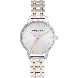 Olivia Burton Sunray Mixed Metal Watch - Silver