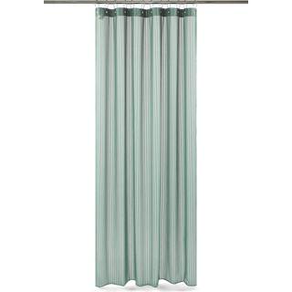 Luksus badeforhæng fra GARTEX by COMPLIMENTS MED EKSTRA LÆNGDE - LINES DUSTY GREEN 36