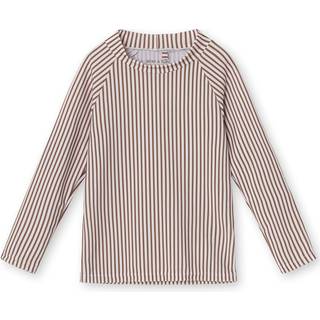 MINI A TURE Gani UV-trøje, Acorn Brown Stripes, 86-92