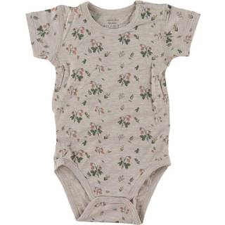 Hust&Claire Bue Blomstret Babybody Old Rosie 62 cm  Beige  62 cm  Unisex