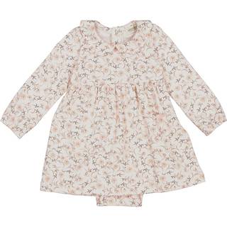 MarMar Copenhagen Raya Blomstret Bodykjole Star Flower 6 months  Creme  6 måneder  kvinde