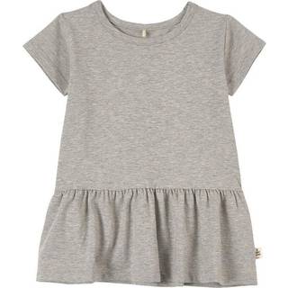 A Happy Brand T-shirt Med Volant Gråmeleret 122/128 cm  Grå  122/128 cm  Unisex