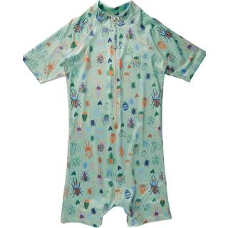 Soft Gallery - Badedragt SG Jay Bugs Sunsuit - Misty Jade - 4 år
