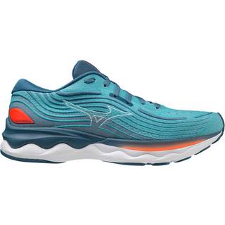 Mizuno Wave Skyrise 4 Neutral Running Shoe Men - Blue, Orange, Size 10 - blue