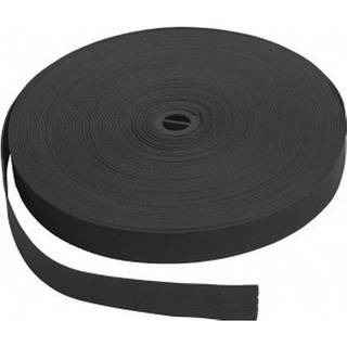 Holdbart sort elastikbånd 20 mm x 25 m