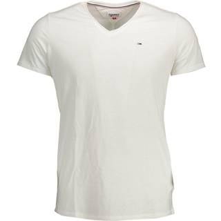 Tommy Hilfiger Original logo v-hals t-shirt - Hvid - Str. XL - Modish.dk