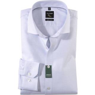 OLYMP Herren Hemd weiß gemustert Slim Fit