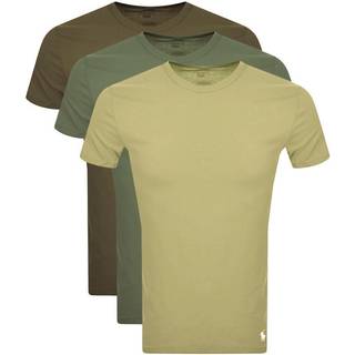 Polo Ralph Lauren 3-Pack Crew Neck T-Shirt Olive/Green/Dark Green