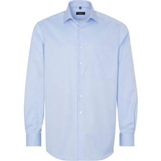 COMFORT FIT Cover Shirt in light blue plain