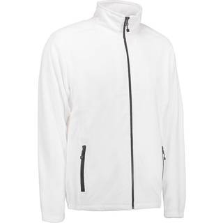 ID 0803 Cardigan mikrofleece Hvid M