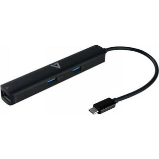 V7 UCMINIDOCK-PT - docking station - USB-C 3.2 Gen 1 - DVI HDMI - GigE