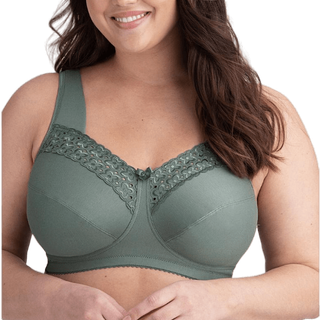 Miss Mary Broderie Anglais Soft Bra - Green - F 95