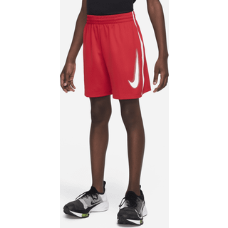Nike Dri-Fit Graphic Shorts Boys - Red, White, Size M - red