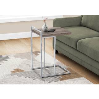 Monarch Specialiteter 3638 Accentbord C-formet slutside snack stue soveværelse laminat brun moderne moderne tabel-25 16 """" L x 18.25 """" W x 26.5