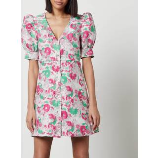 Ganni Printed minidress - pink - XXS