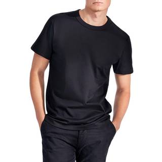 Bread & Boxers Pima Cotton Crew Neck T-Shirt Black