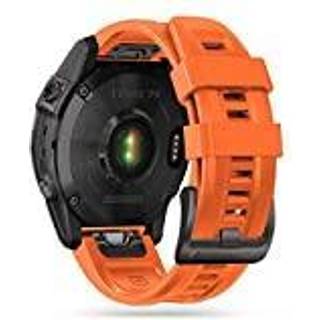 Universal Garmin 26mm QuickFit Iconband Tech-Protect Line Silikone Rem - Orange