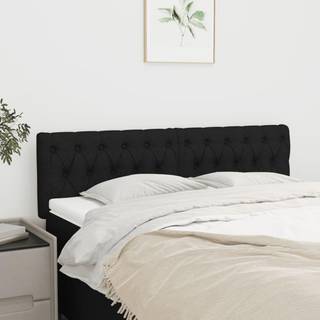 sengegavle 2 stk. 72x7x78/88 cm stof sort