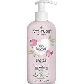 Attitude Baby Leaves Unscented Brusegel og shampoo 2-i-1 til børn 473 ml - 473 ml