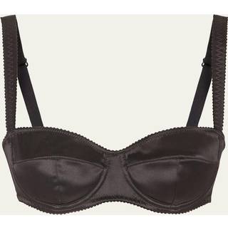Dolce&Gabbana Silk-blend satin bra - black - XS
