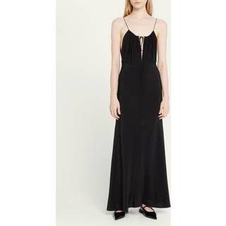Toteme Halterneck silk maxi dress - black - XL