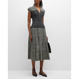 Tory Burch Floral cotton maxi dress - black - XXS